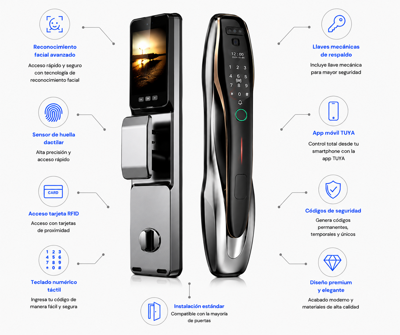 Cerradura Biométrica OS875TYFA